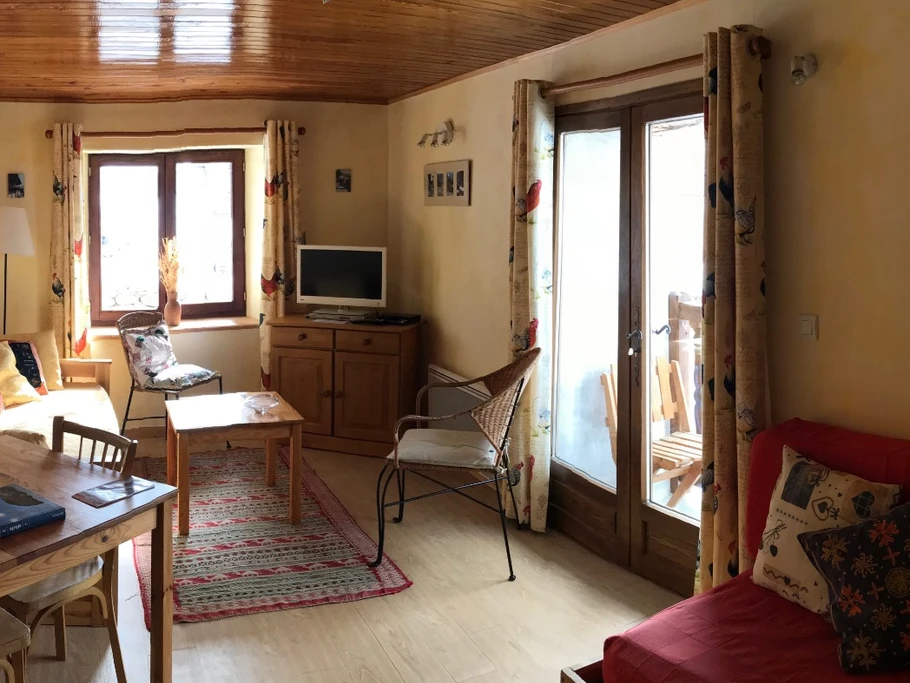 Salon avec 3 couchages