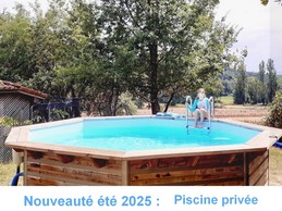 Chalet Cèdre : piscine privative