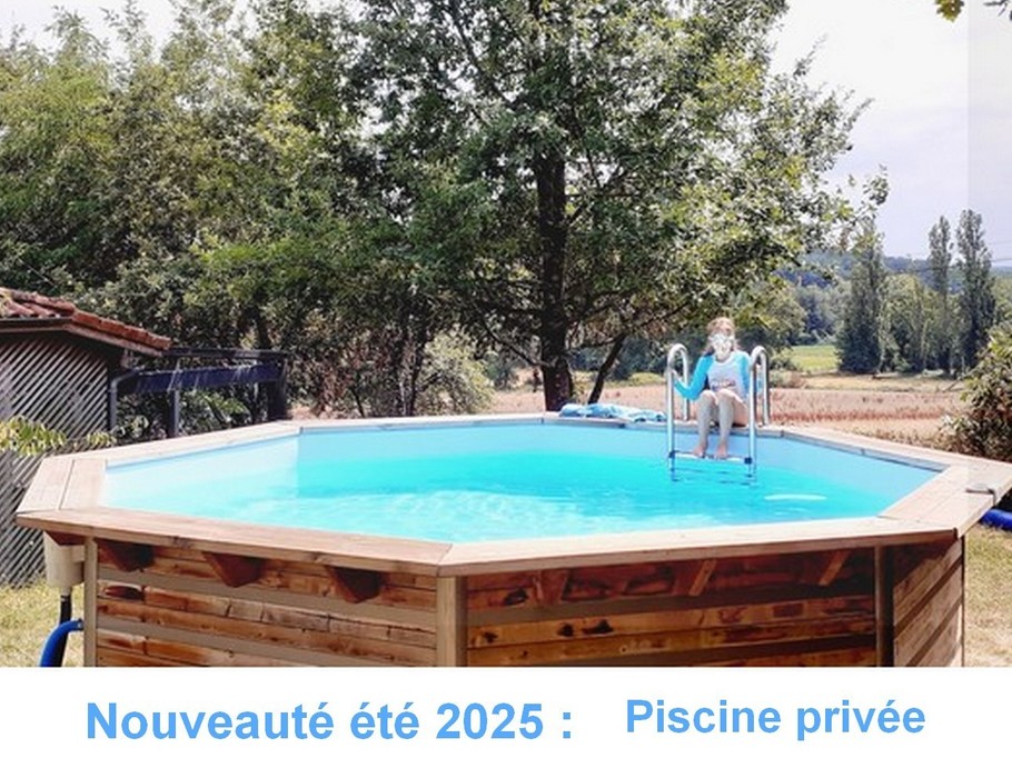 Chalet Cèdre : piscine privative