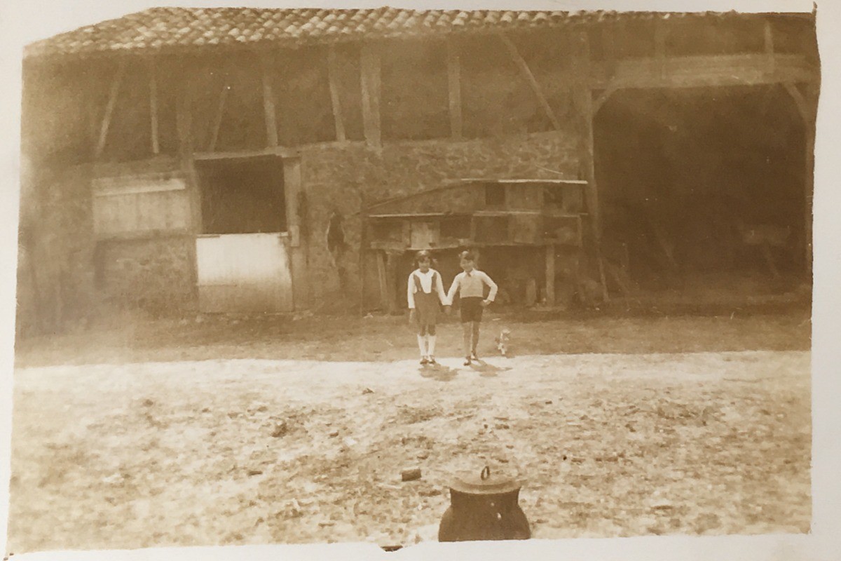 Le gîte tel qu'il était dans les années 1950, du temps où c'était une ferme en activité