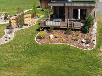 Terrasse - gîte l'écureuil - nature cottage vosges