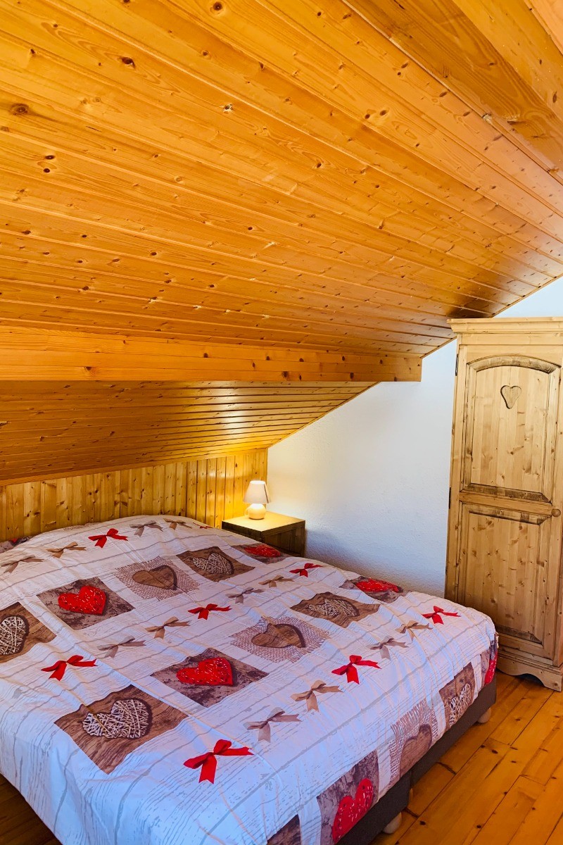 Chambre étage avec agencement lit double - Gîte "Le Cosy dream des Xettes" Gérardmer