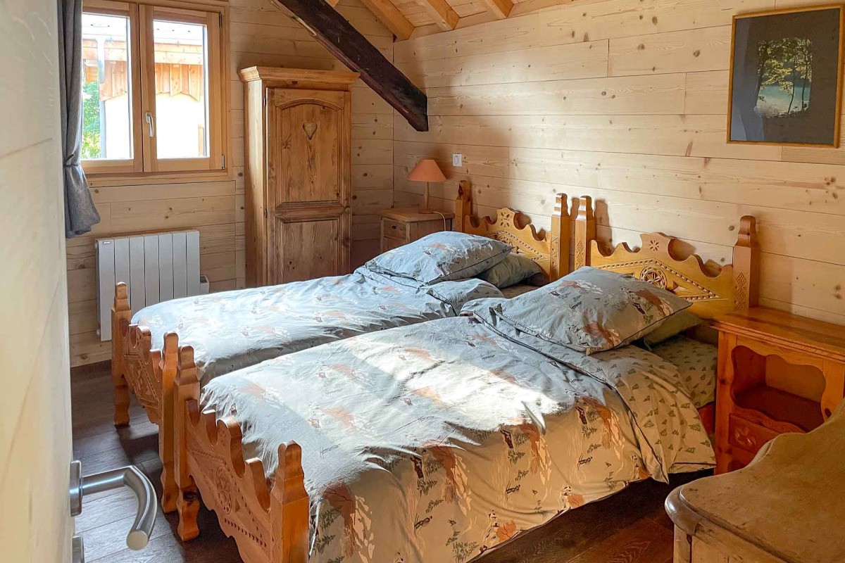 Chambre à l'étage, 2 lits de 90x190