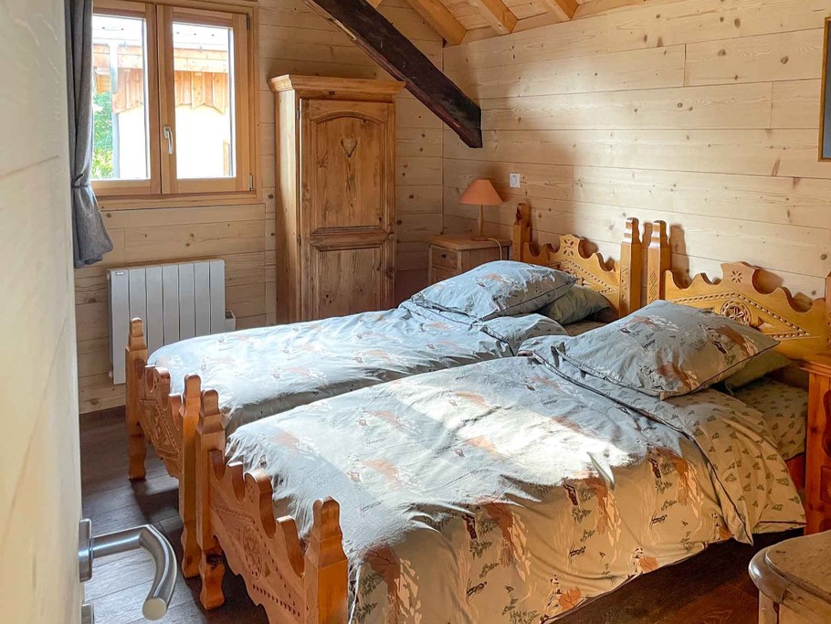 Chambre à l'étage, 2 lits de 90x190