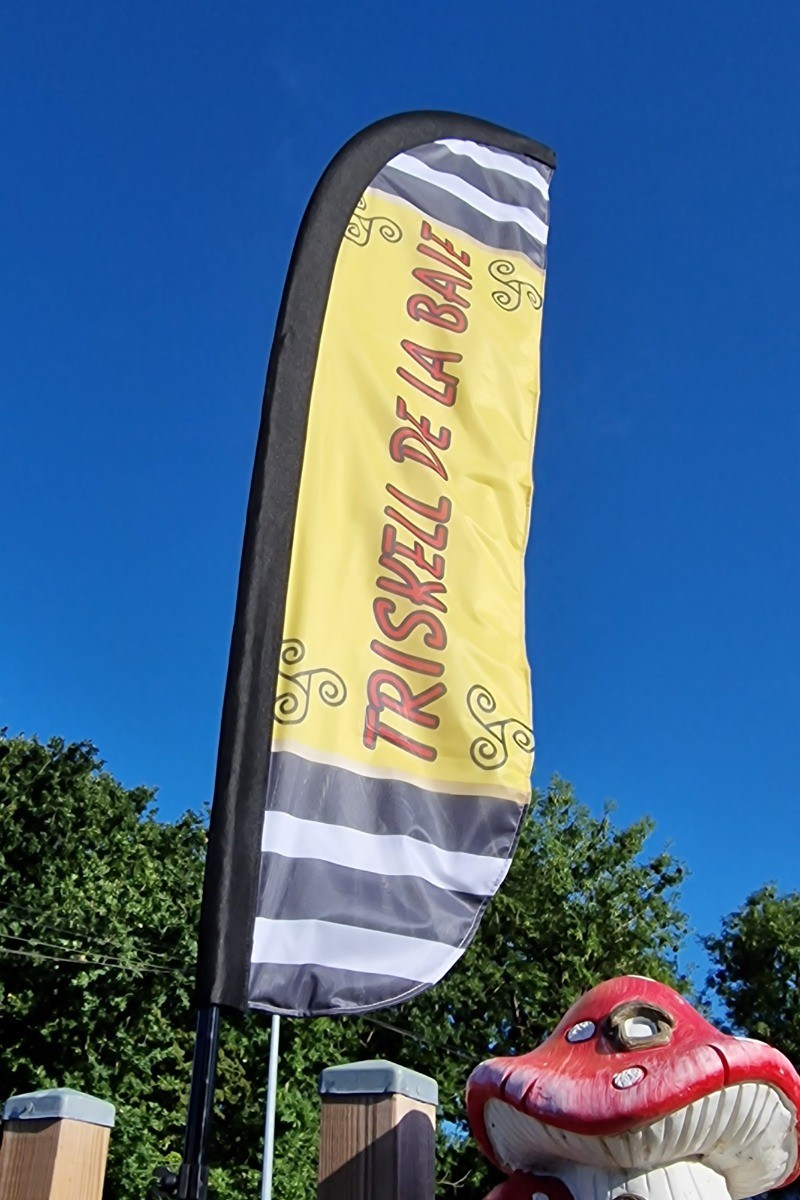 Drapeau pour nous identifier par nos randonneurs d'itirando