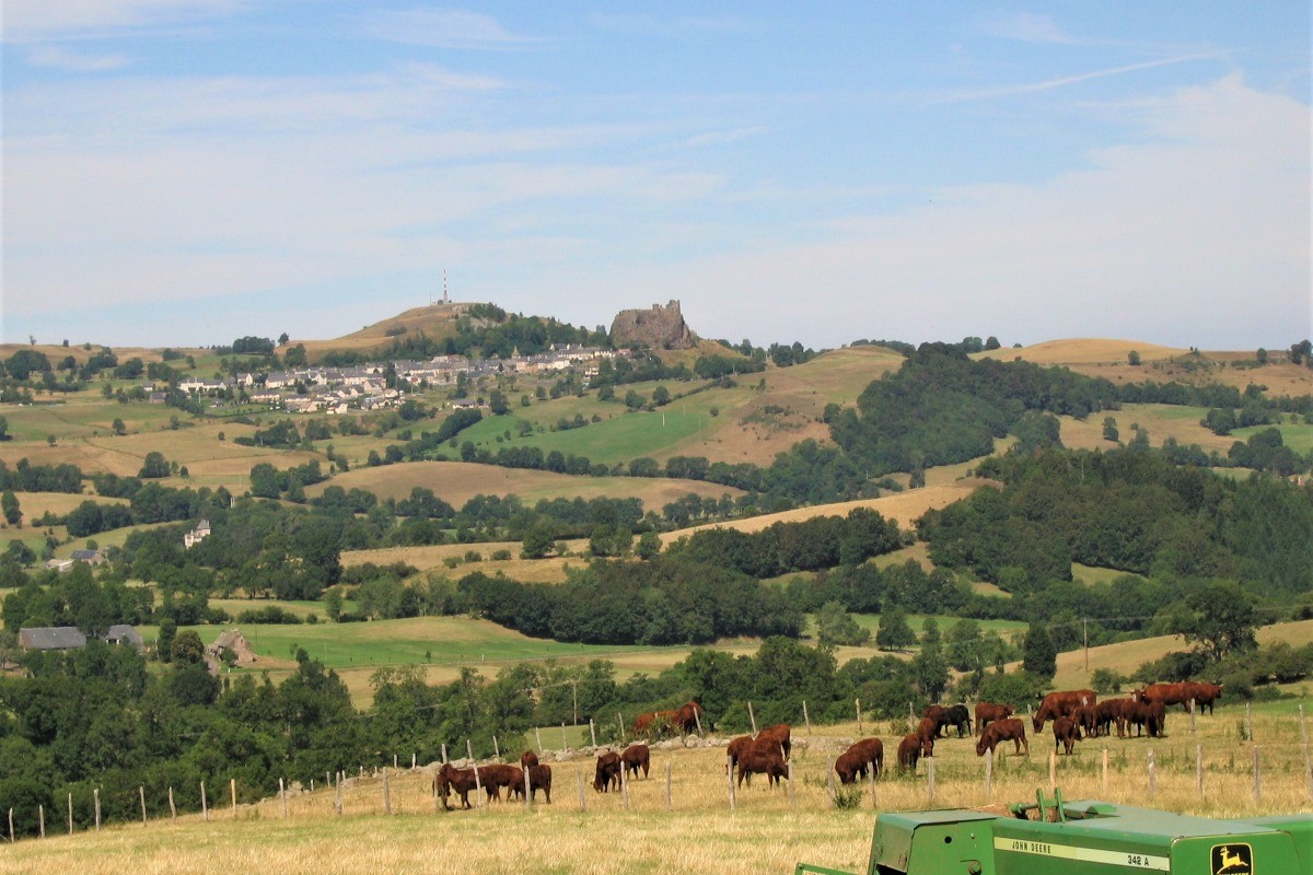 Vue sur le Château d'Apchon