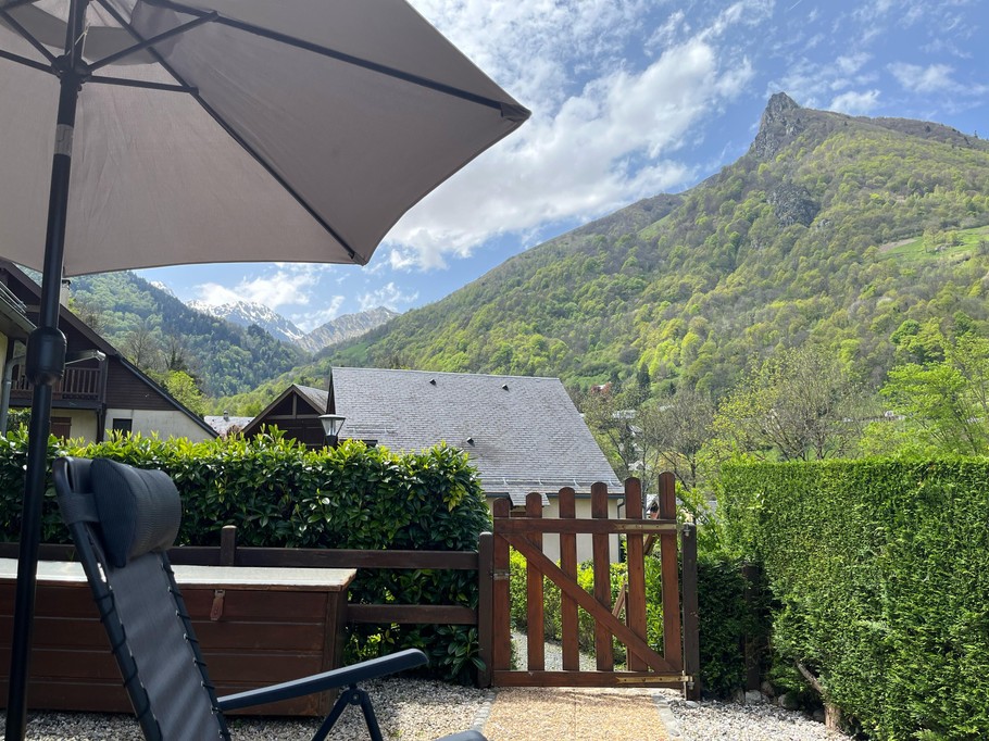 Terrasse avec vue latérale