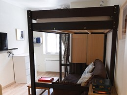 Le Nid douillet - Mont Dore - Pièce de vie - Lit mezzanine