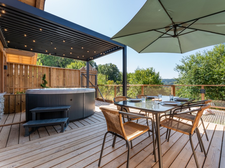 Terrasse et spa - Chalet Forest Family - Domaine Epic Chalets
