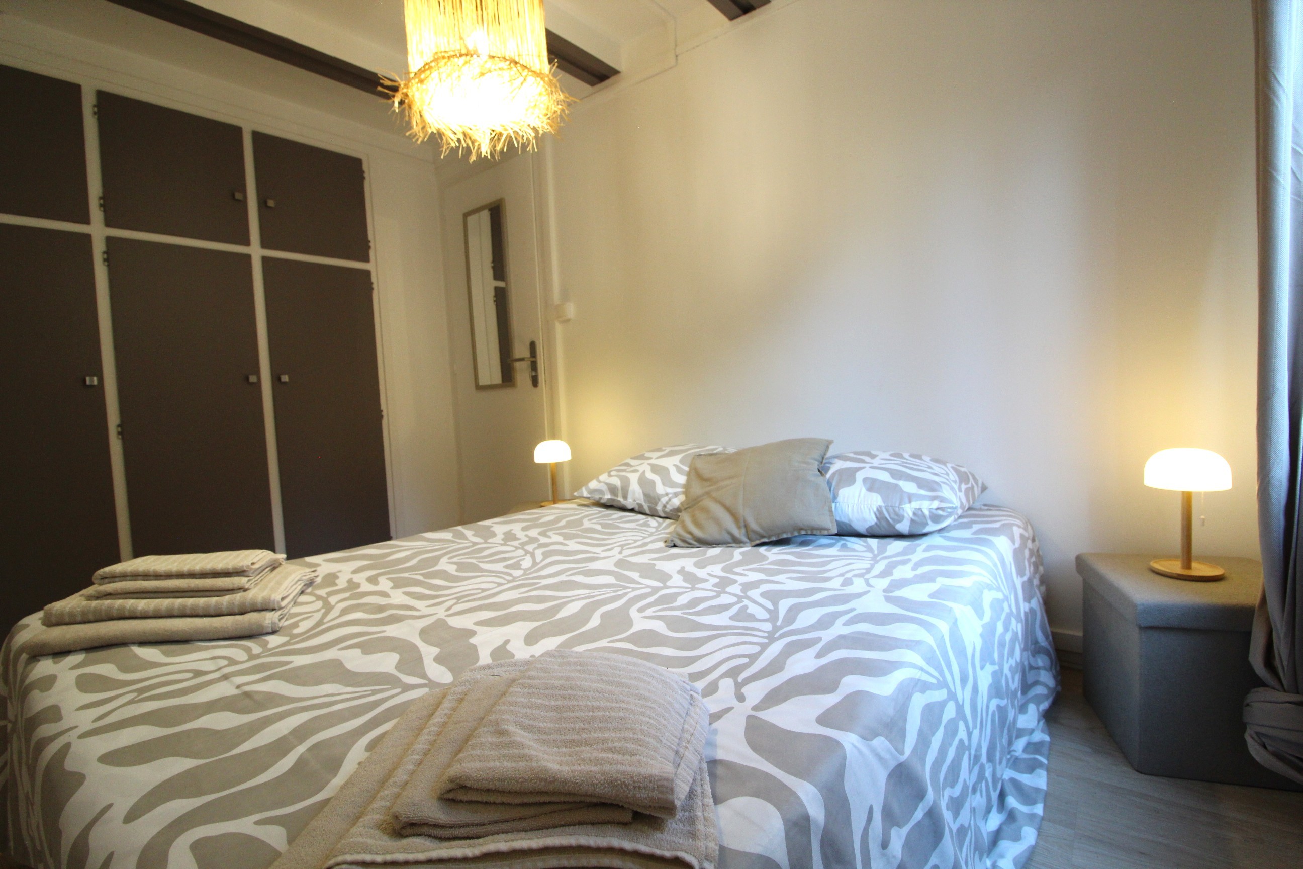 Chambre Grise - Chalet atypique en A, l'Armorique, en pleine nature dans les Vosges