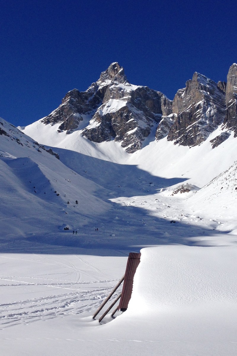 "La Pointe Percée" sommet culminant des Aravis par le vallon de Doran