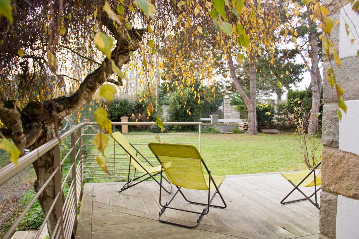 Passez du bon temps sur la terrasse