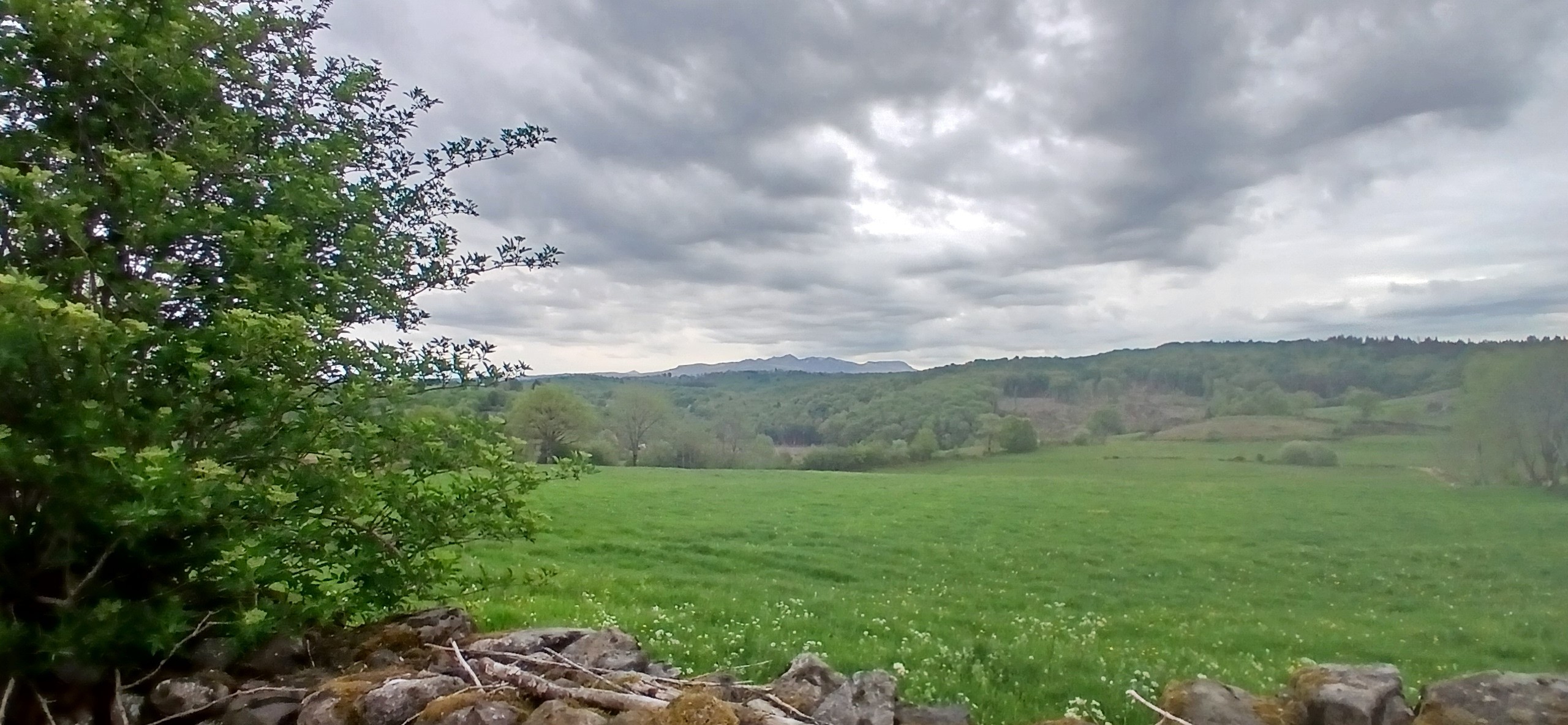 Anna's gîte: the view from the gîte