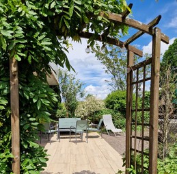 Entrée du gîte par la terrasse - Gîte des 4 vents à Girmont - Val d'Ajol dans les Vosges