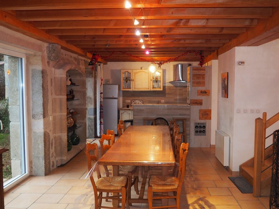 La salle à manger du Gîte d'Epizol