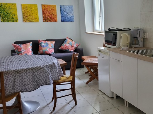 Gîte Pioch de Crapis à  Terre de Bancalié entre Albi et Réalmont - Coin salon /cuisine