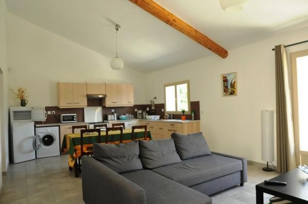 Les Ânes de Forcalquier : salon/séjour/cuisine