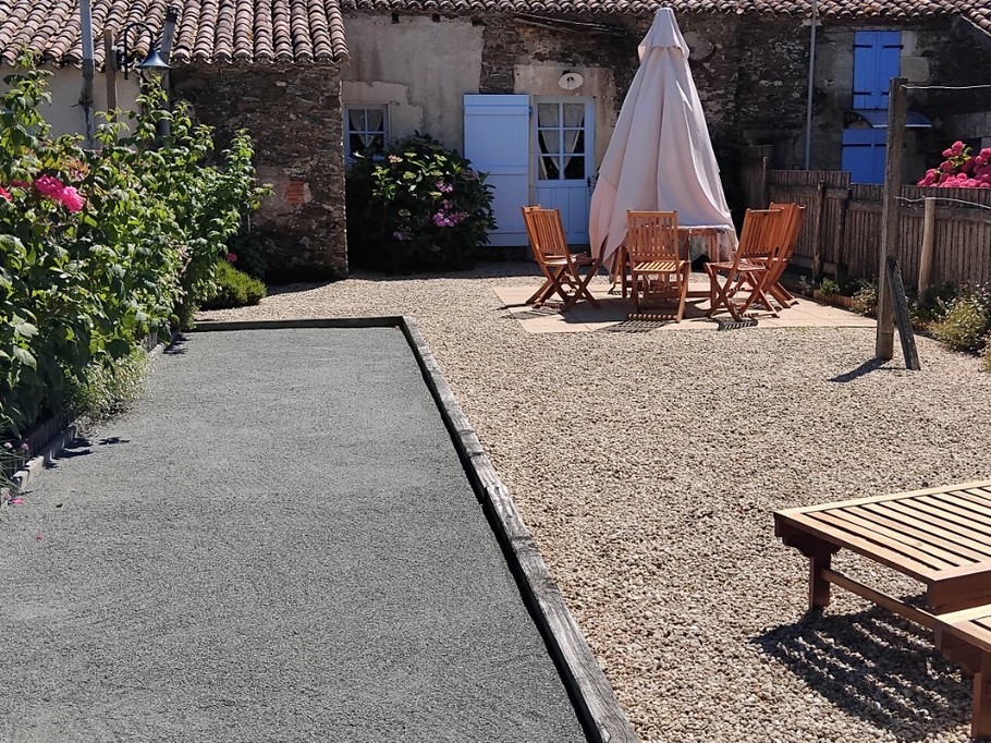cour arrière du gîte