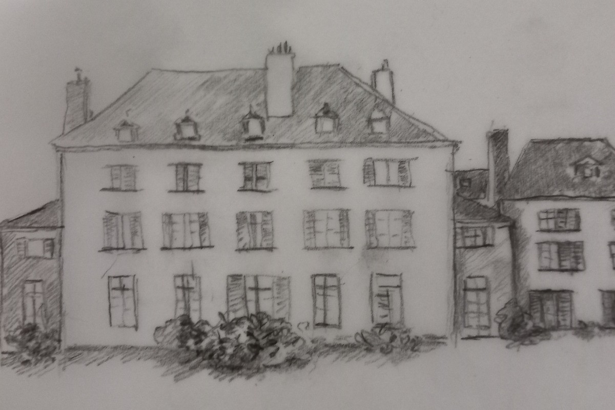 Château au fusain