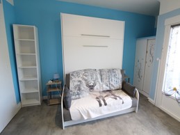 Lit escamotable avec vrai canapé - Studio 1er étage côté jardin