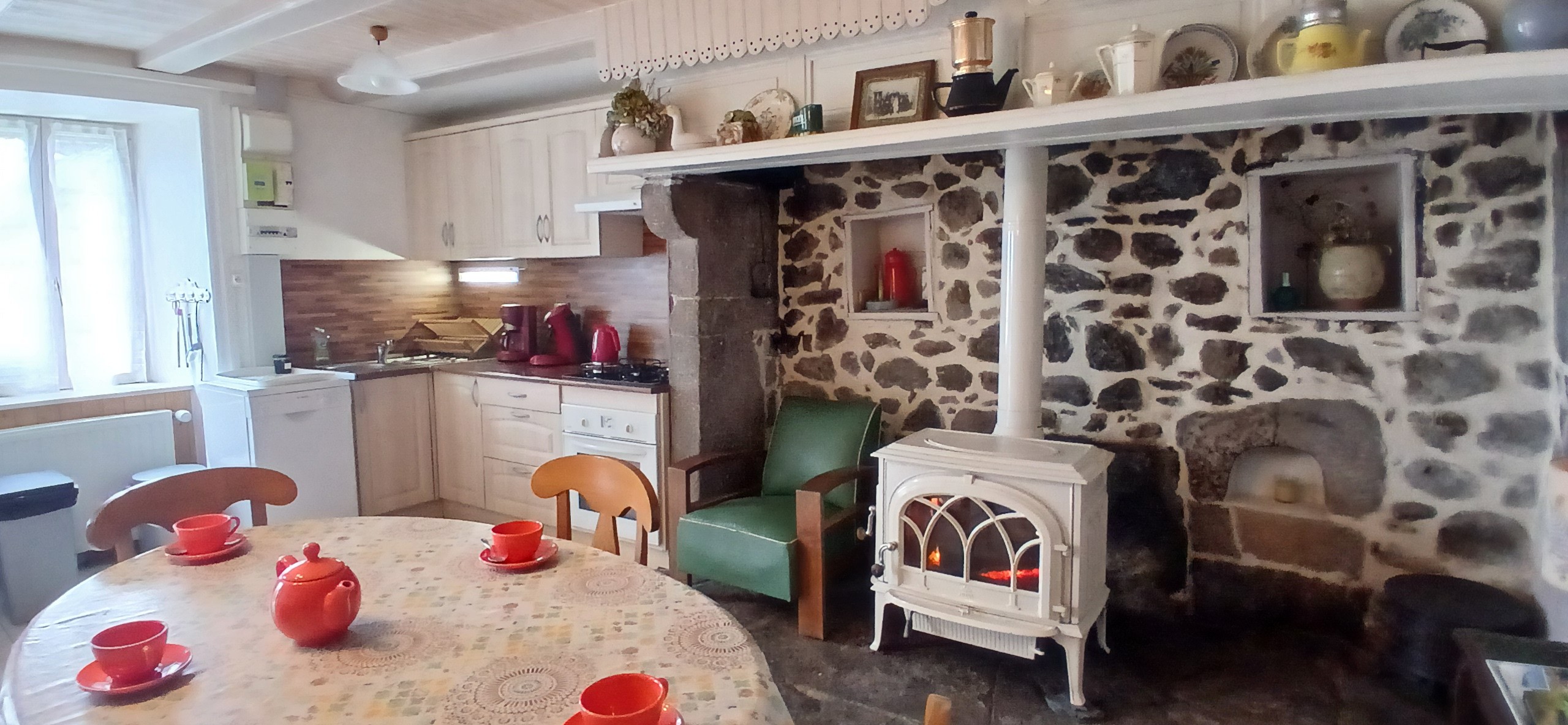 Anna's gîte: the living room