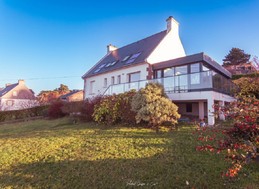 Depuis le bas du terrain