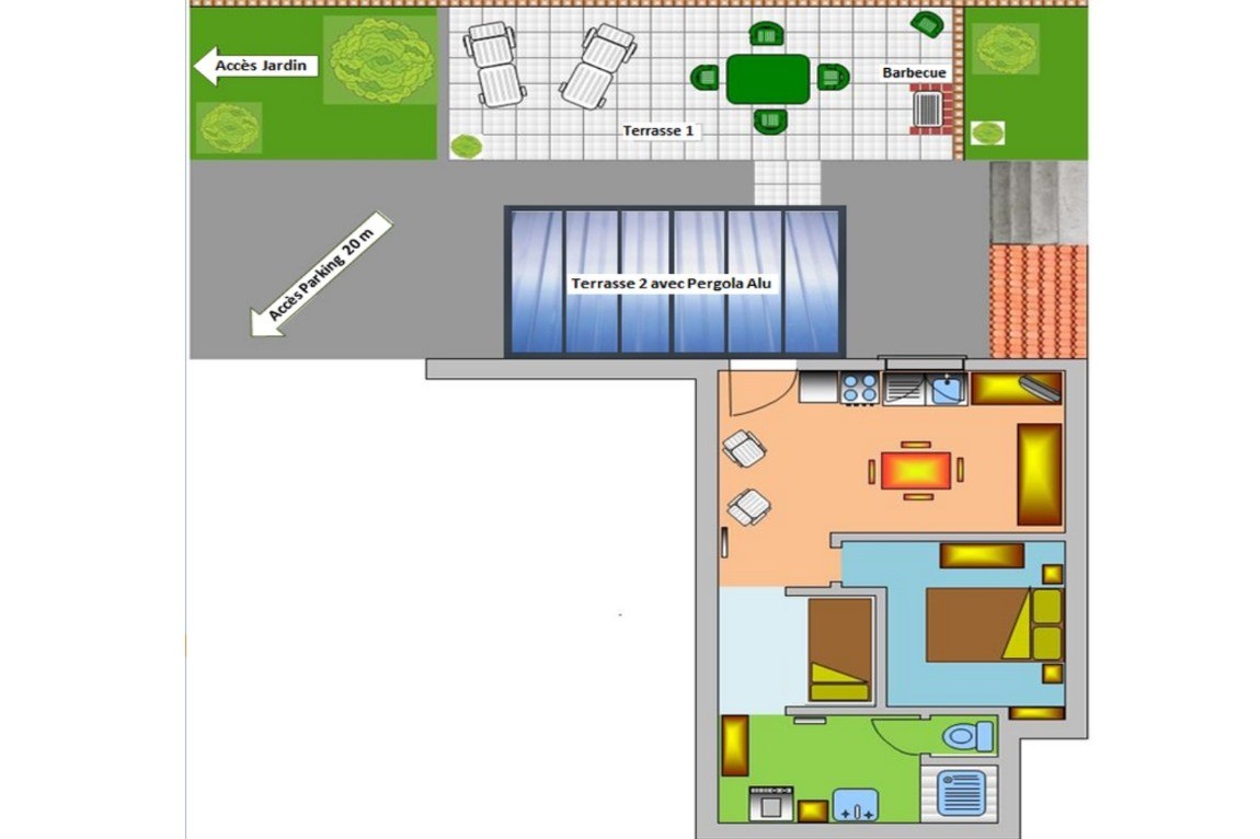 étoile de mer - Plan hébergement