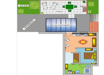 étoile de mer - Plan hébergement