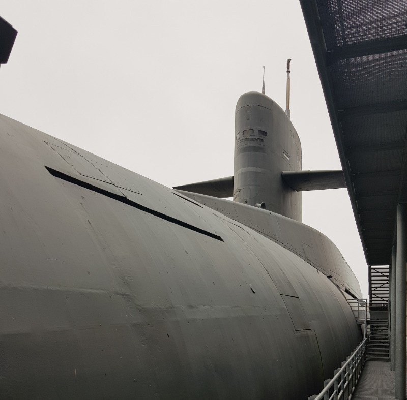 Le sous-marin Le Redoutable à la Cité de la Mer de Cherbourg