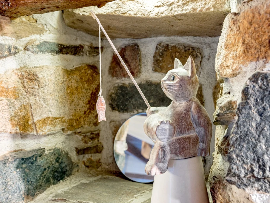 VIA Location de vacances , Clévacances: petite niche le chat pêche