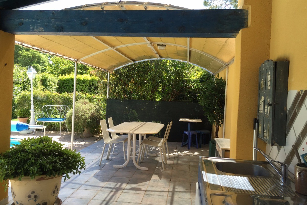 terrasse et son mobilier de jardin