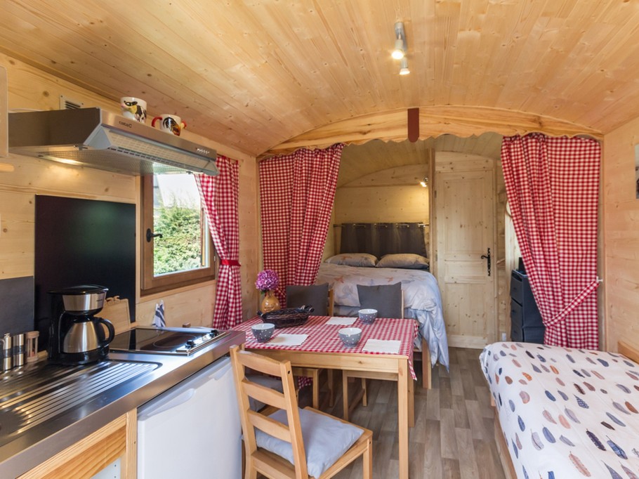 living and sleeping area