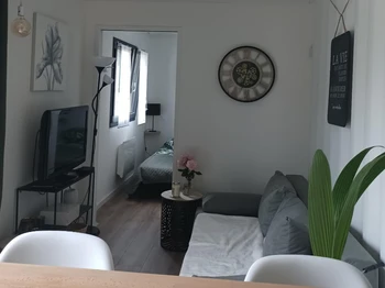 Salon/ séjour - Gîte Noé Container Maritime à Bains-les-Bains