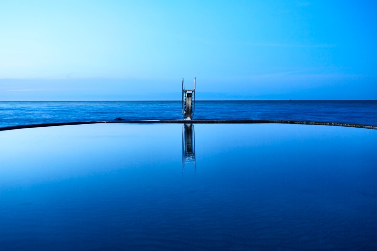Piscine d'eau de mer au Casino de Saint Quay