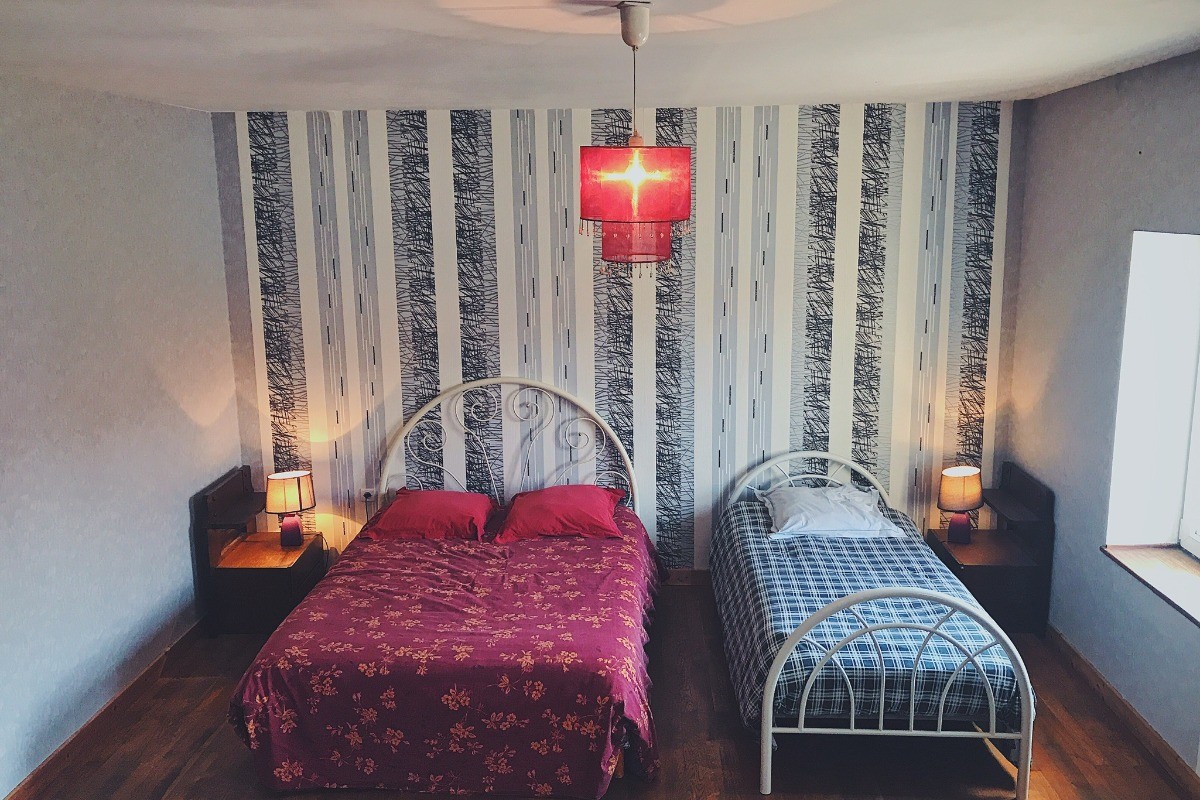 Chambre d'amis - lit double et lit simple