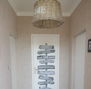 Couloir d'accès commun aux chambres Bocage et Littoral