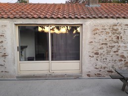 La nouvelle façade du gîte