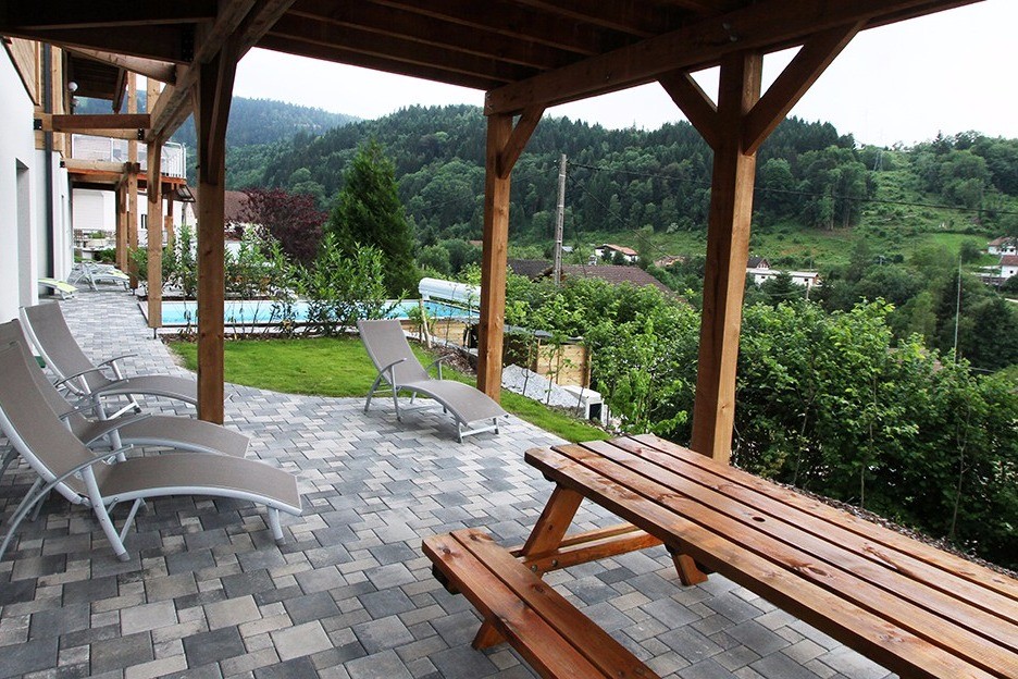 Terrasse - Chalet les Biches Emma - Gérardmer Vosges