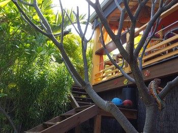 Bungalow Bois avec jacuzzi privatif - Poz Lagon chambre d'hôtes la Saline les bains