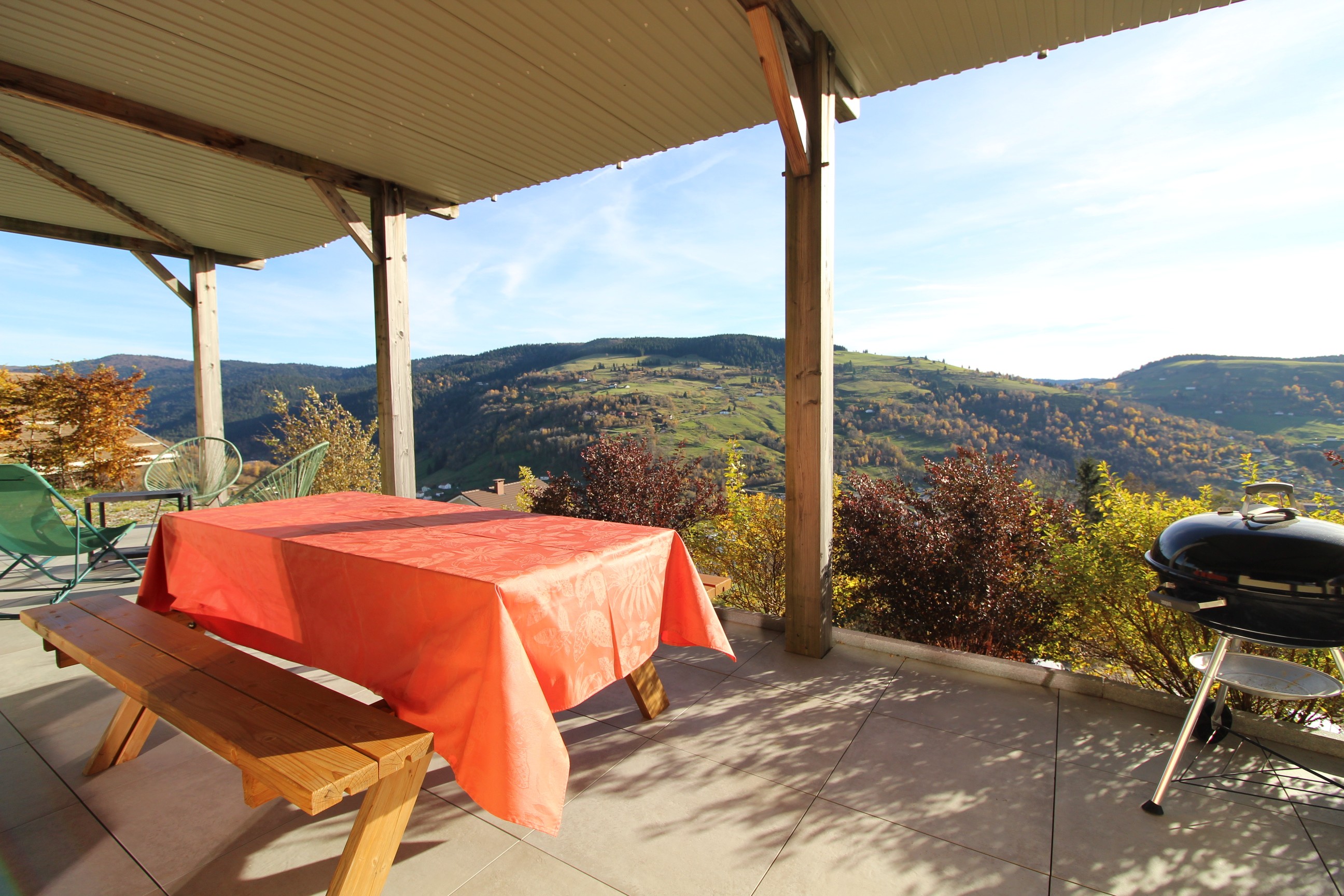 Terrasse - Gîte Au Camp de Base à La Bresse