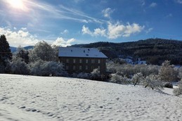 Le Domaine en hiver - Gite vert, domaine de Granit