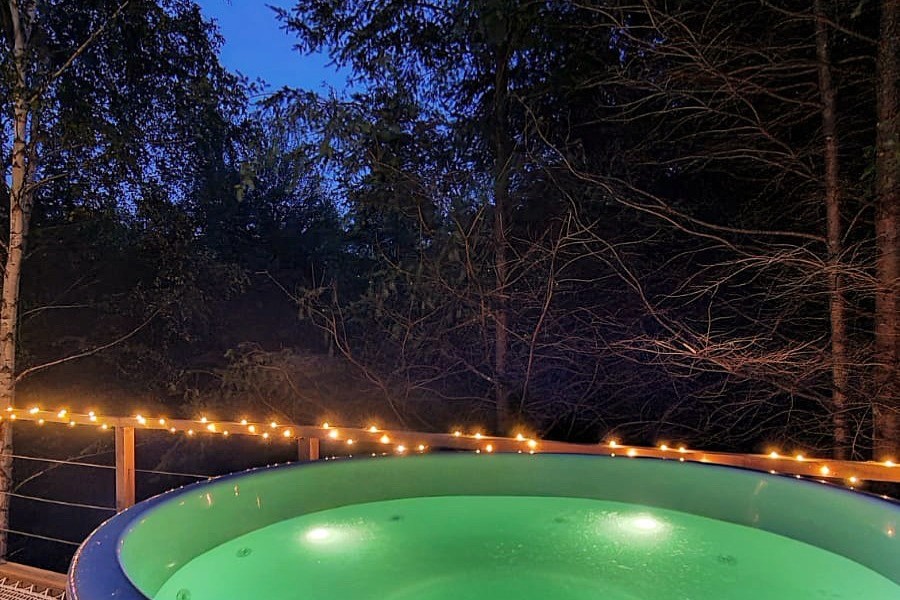 Ambiance nuit tombée - Dôme Kittilä - Domaine Ouréa