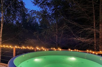 Ambiance nuit tombée - Dôme Kittilä - Domaine Ouréa