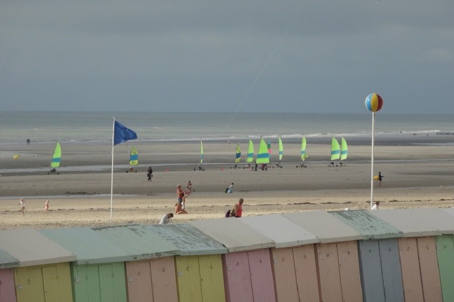 The beach, the cabins, the sand yachts.