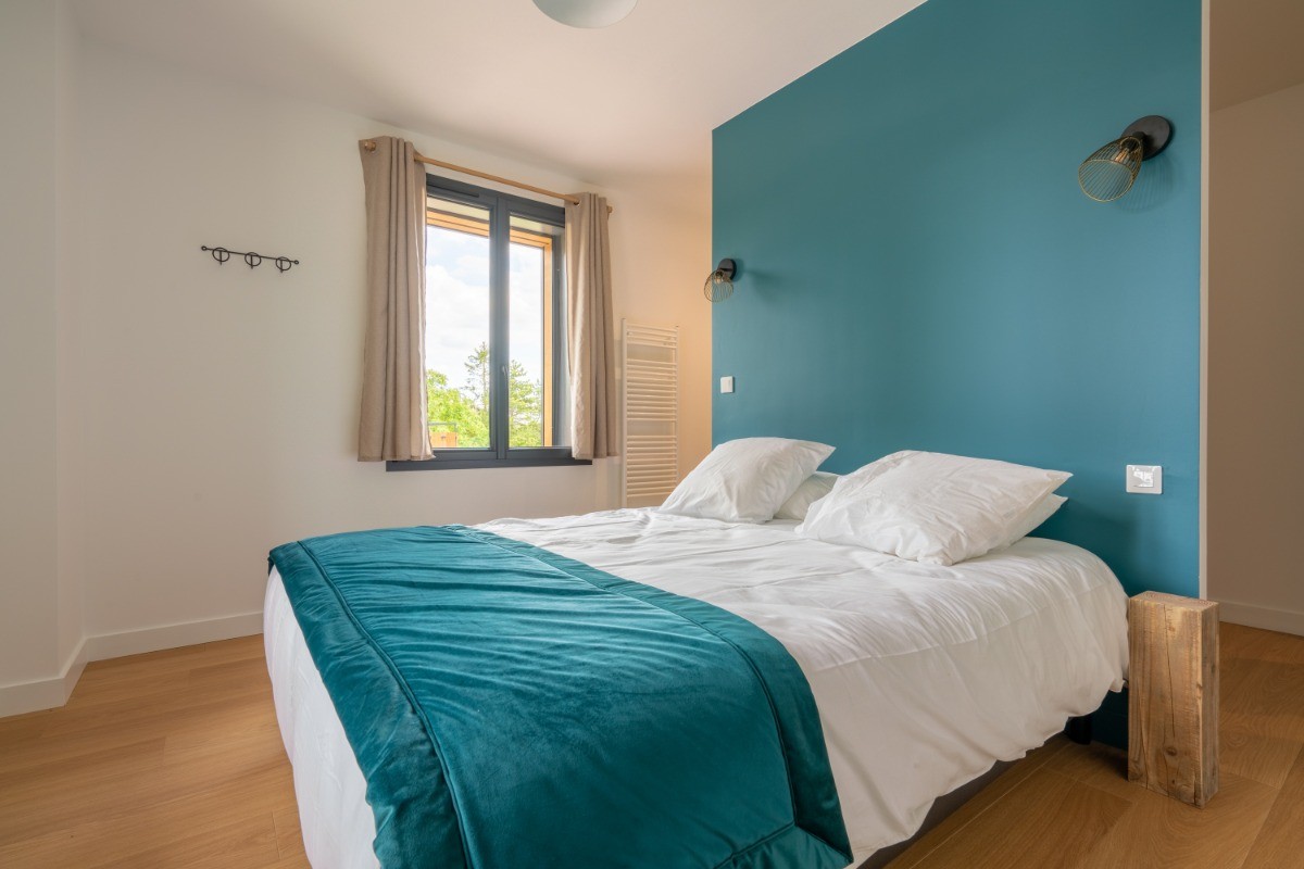 Chambre bleu 2 pers - Gîte Au Bel AIr