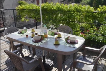 La terrasse du gîte Nympheas