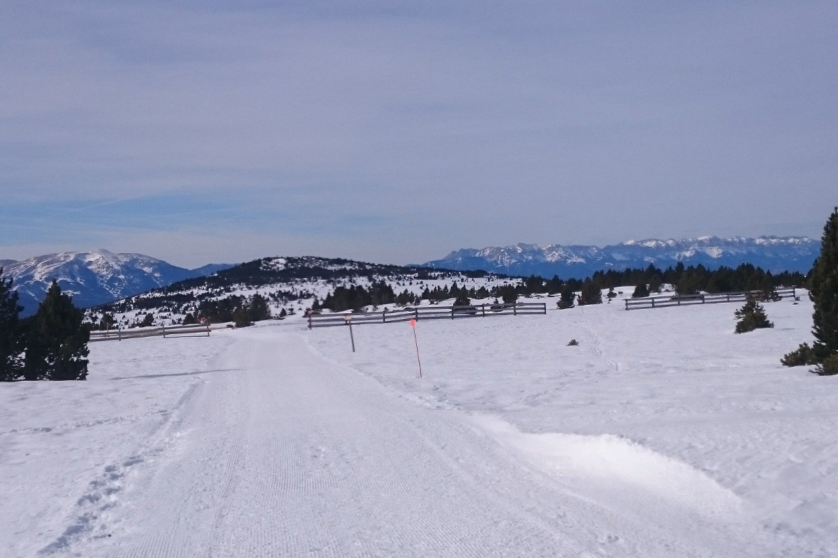 Ski de fond, site de la Calme, à 5 km du village