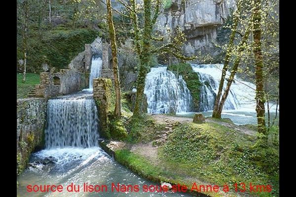 Source du lison Nans sous ste Anne à 13 kms