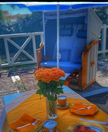 Goûter sur la terrasse