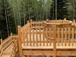 Bain finlandais - Cabane du Shériff - Lac de Pierre Percée